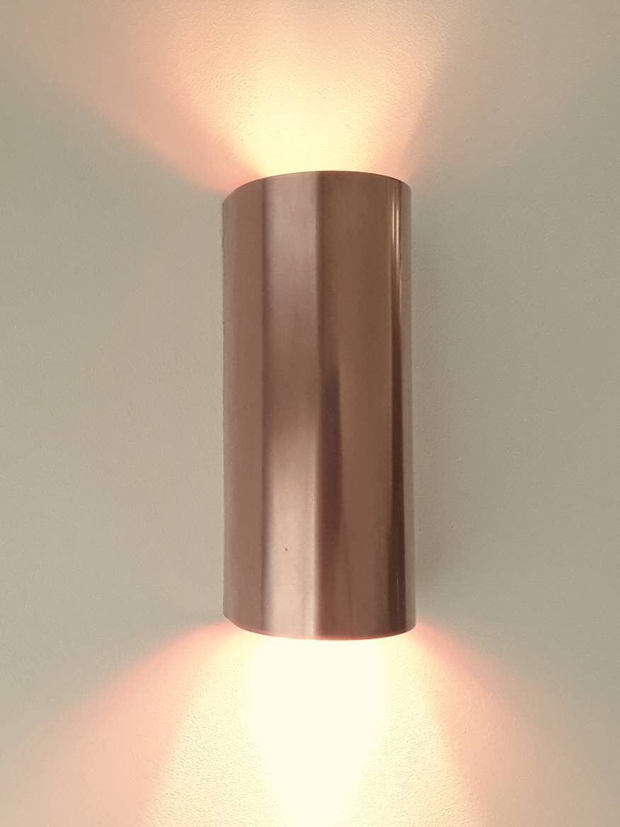 Half-round Copper Sconce Light