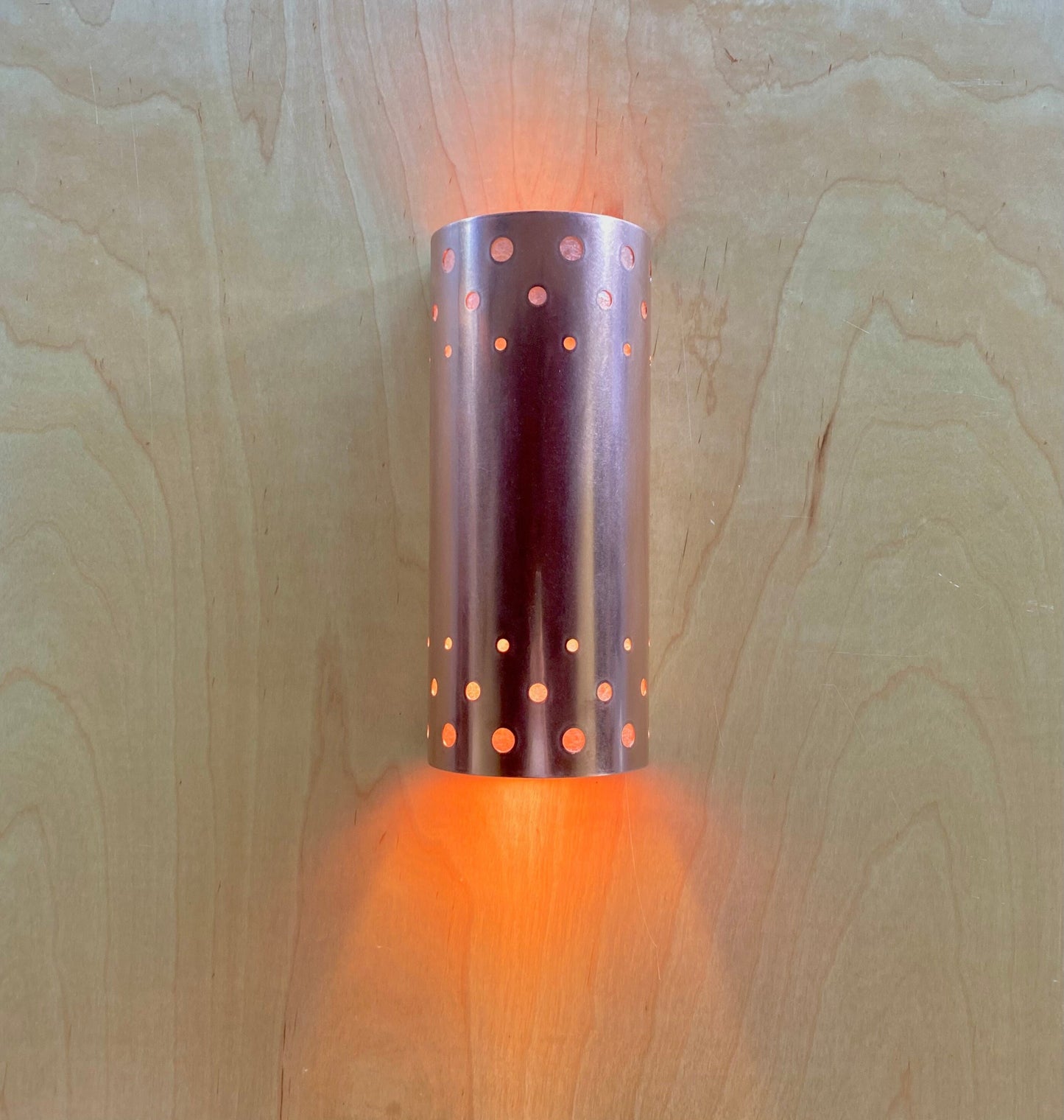 Contemporary Copper Sconce Light