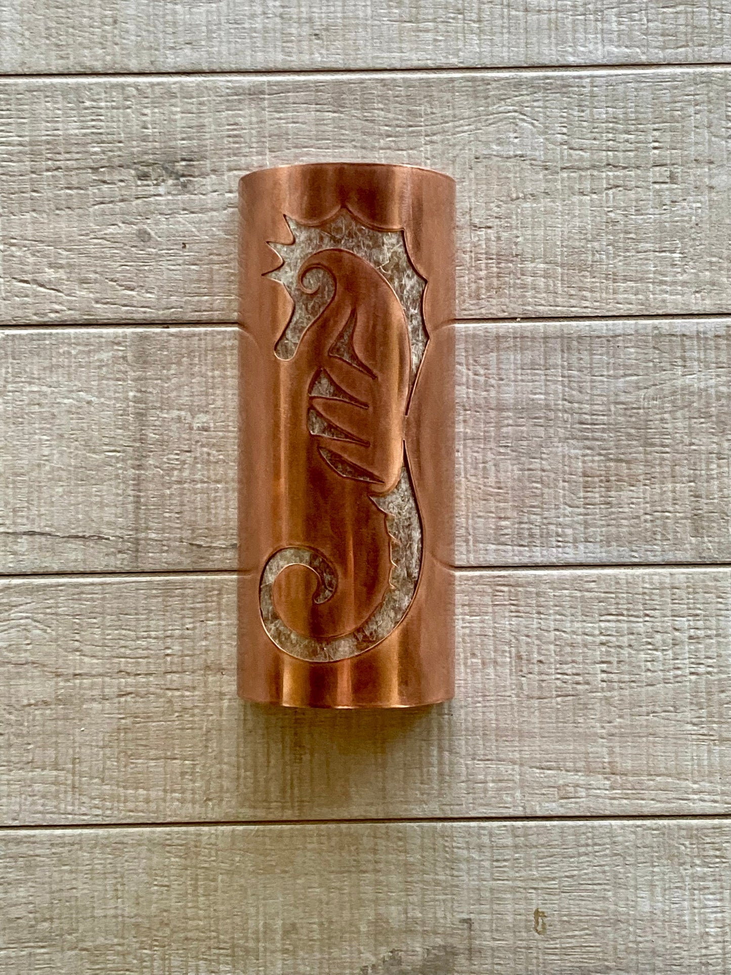 Seahorse Copper Sconce Light- Small