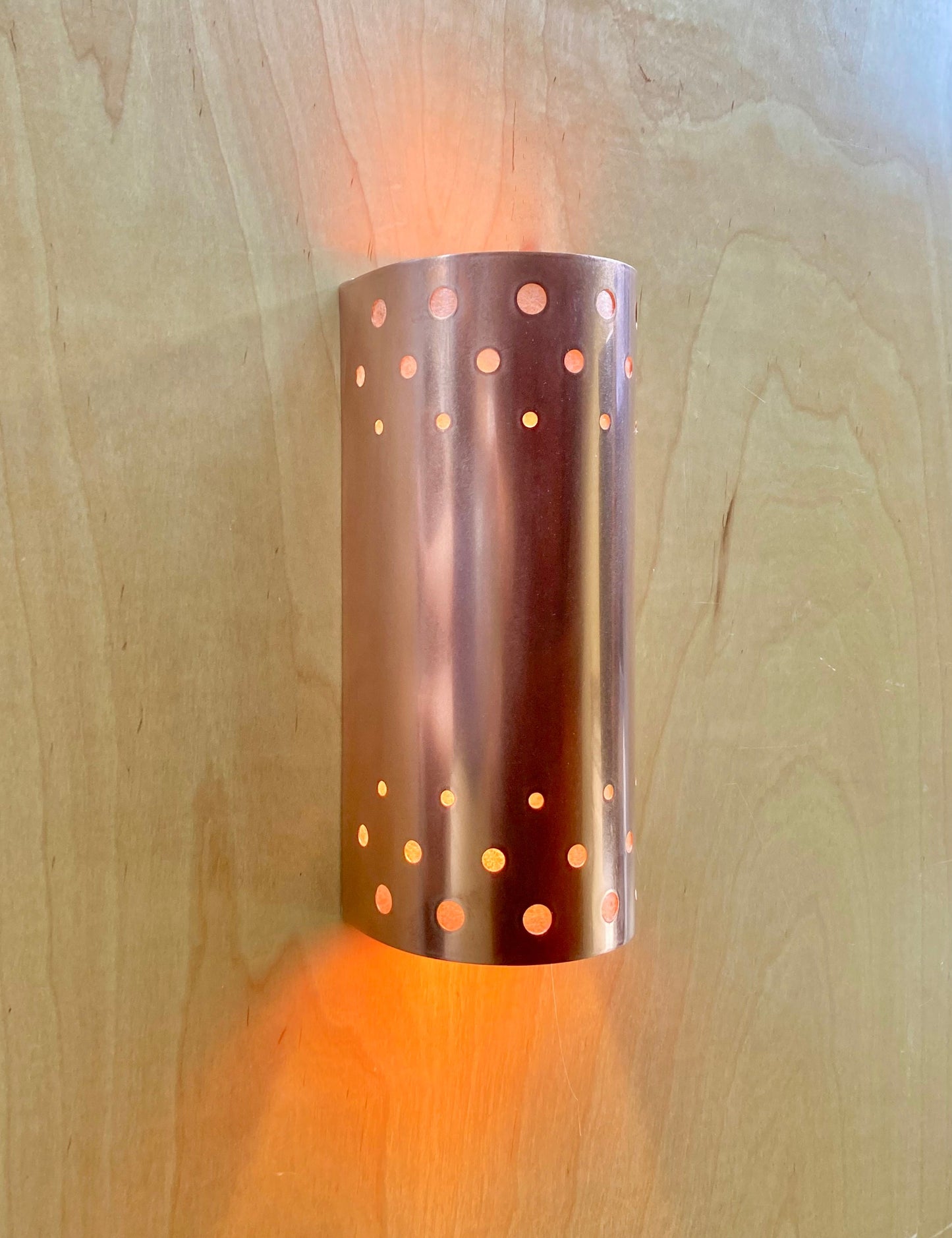Contemporary Copper Sconce Light