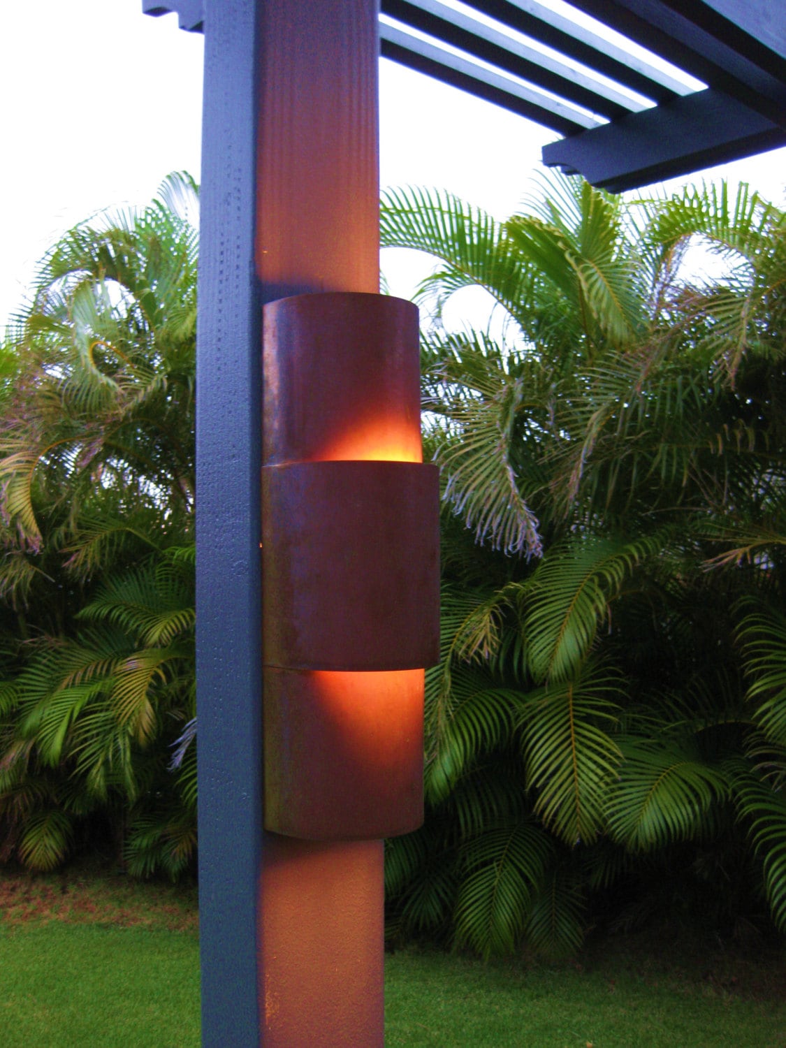 Tiered Copper Sconce