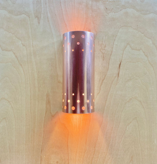 Contemporary Copper Sconce Light