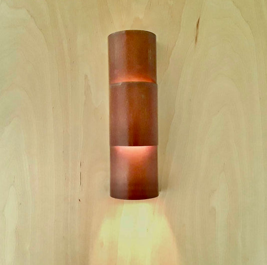 Tiered Copper Sconce