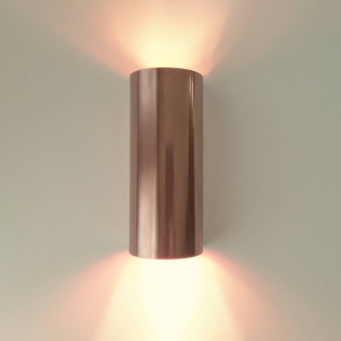 Half-round Copper Sconce Light