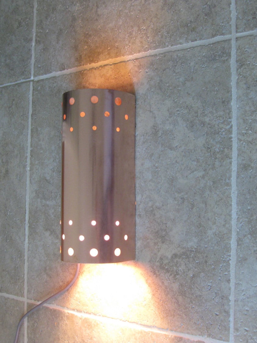 Contemporary Copper Sconce Light